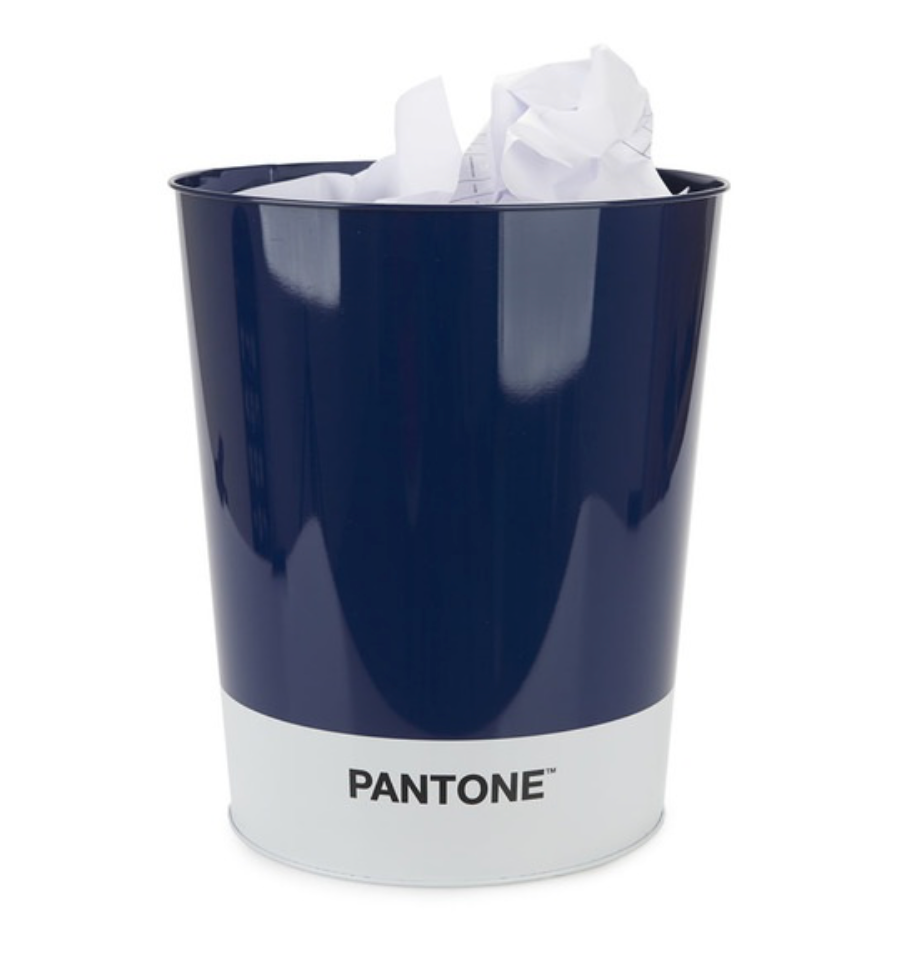 Papelera pantone azul